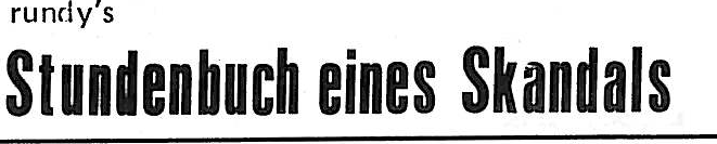 Stundenbuch einens Skandals